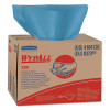 WypAll X80 Cloths  BRAG Box  HYDROKNIT  Blue  12 1 2 x 16 4 5  160 Wipers Carton (KCC 41041)