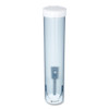 San Jamar Adjustable Frosted Water Cup Dispenser  Wall Mounted  Blue (SAN C3165FBL)