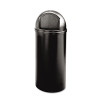 Rubbermaid Commercial Marshal Classic Container  Round  Polyethylene  25 gal  Black (RCP 8170-88 BLA)