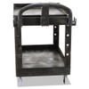 Rubbermaid Commercial Heavy-Duty Utility Cart  Two-Shelf  25 9w x 45 2d x 32 2h  Black (RCP 4520-88 BLA)
