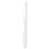 Dart Impress Heavyweight Full-Length Polystyrene Cutlery  Knife  White  1000 Carton (SCC HSWK)