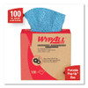 WypAll Oil  Grease and Ink Cloths  POP-UP Box  8 4 5 x 16 4 5  Blue  100 Box  5 Carton (KCC 33570)