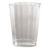 WNA Classic Crystal Plastic Tumblers  10 oz   Clear  Fluted  Tall  12 Pack (WNA CC10240)