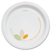 Dart Bare Paper Eco-Forward Dinnerware  6  Plate  Green Tan  500 Carton (SCC OFMP6)