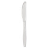 Dart Guildware Heavyweight Plastic Cutlery  Knives  Clear  1000 Carton (SCC GDC6KN)