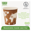 Eco-Products World Art Renewable Compostable Hot Cups  10 oz   50 PK  20 PK CT (ECP EP-BHC10-WA)