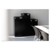Safco Public Square Plastic-Recycling Container  Square  Steel  25 gal  Black (SAF2981BL)