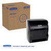 Kimberly-Clark Professional* Lev-R-Matic Roll Towel Dispenser  13 3 10w x 9 4 5d x 13 1 2h  Smoke (KCC 09765)