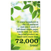 Seventh Generation 100  Recycled Paper Towel Rolls  2-Ply  11 x 5 4 Sheets  140 Sheets RL  24 RL CT (SEV 13731)