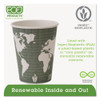 Eco-Products World Art Renewable and Compostable Insulated Hot Cups  PLA  12 oz  40 Packs  15 Packs Carton (ECP EP-BNHC8-WD)