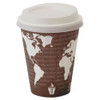 Eco-Products EcoLid 25  Recy Content Hot Cup Lid  White  F 10-20oz  100 PK  10 PK CT (ECP EP-HL16-WR)