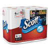 Scott Choose-a-Size Mega Roll  White  102 Roll  6 Rolls Pack  4 Packs Carton (KCC 16447)