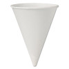 SOLO Cup Company Bare Eco-Forward Paper Cone Water Cups, 4oz, White, 200/Pack, 25 Packs/Carton (SCC 4BR-BB)