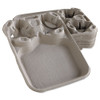 Chinet StrongHolder Molded Fiber Cup Food Trays  8-44oz  2-Cup Capacity  100 Carton (HUH FILM)