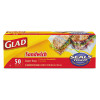 Glad Sandwich Zipper Bags  6 63  x 8   Clear  600 Carton (CLO 57263)
