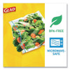 Glad Sandwich Zipper Bags  6 63  x 8   Clear  600 Carton (CLO 57263)
