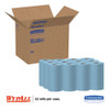 WypAll X60 Cloths  Small Roll  9 8 x 13 4  Blue  130 Roll  12 Rolls Carton (KCC 35411)