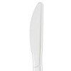 Dixie SmartStock Plastic Cutlery Refill  Knife  6 3   Series-B Mediumweight  White  40 Pack  24 Packs Carton (DIX SSK21P)
