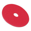 3M Low-Speed Buffer Floor Pads 5100  14  Diameter  Red  5 Carton (MCO 08389)