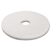 Boardwalk Polishing Floor Pads  17  Diameter  White  5 Carton (PAD 4017 WHI)