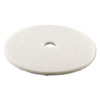 Boardwalk Polishing Floor Pads  24  Diameter  White  5 Carton (PAD 4024 WHI)