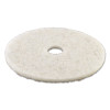 Boardwalk Natural White Burnishing Floor Pads  19  Diameter  5 Carton (PAD 4019 NAT)