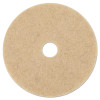 Boardwalk Natural Hog Hair Burnishing Floor Pads  17  Diameter  5 Carton (PAD 4017 NHE)