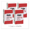 GOJO Cherry Gel Pumice Hand Cleaner  2000 ml Refill  4 Carton (GOJ 7290-04)