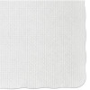 Hoffmaster Knurl Embossed Scalloped Edge Placemats  9 5 x 13 5  White  1 000 Carton (HFM PM32052)