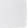 Hoffmaster Knurl Embossed Scalloped Edge Placemats  9 5 x 13 5  White  1 000 Carton (HFM PM32052)