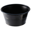 Fabri-Kal Portion Cups  2oz  Black  250 Sleeve  10 Sleeves Carton (FAB PC200-B)