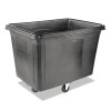 Rubbermaid Commercial Cube Truck  Rectangular  600 lb Capacity  Black (RCP 4619 BLA)