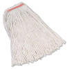 Rubbermaid Commercial Premium Cut-End Cotton Mop  White  20 oz  1-in  Orange Headband (RCP F117-12)