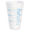 Dart Graduated Foam Cup  16 Ounces  25 per Pack  40 Packs Carton (DCC 16J16GRAD)