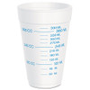 Dart Graduated Foam Cup  16 Ounces  25 per Pack  40 Packs Carton (DCC 16J16GRAD)