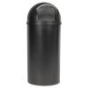 Rubbermaid Commercial Marshal Classic Container  Round  Polyethylene  15 gal  Brown (RCP 8160-88 BRO)