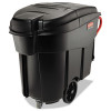 Rubbermaid Commercial Mega Brute Mobile Container  Rectangular  Plastic  120 gal  Black (RCP 9W73 BLA)