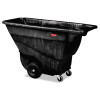 Rubbermaid Commercial Structural Foam Tilt Truck  Rectangular  850 lb Capacity  Black (RCP 9T14 BLA)