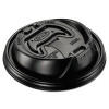 Dart Optima Reclosable Lid  Fits 12-24 oz Foam Cups  Black  1000 Carton (DCC 16RCLBLK)