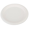 SCT ChampWare Heavyweight Bagasse Dinnerware  Plate  10   White  500 Carton (SCH 18160)