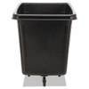 Rubbermaid Commercial Cube Truck  500 lb Capacity  Black (RCP 4616 BLA)