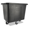 Rubbermaid Commercial Cube Truck  500 lb Capacity  Black (RCP 4616 BLA)