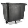Rubbermaid Commercial Cube Truck  500 lb Capacity  Black (RCP 4616 BLA)