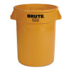 Rubbermaid Commercial Round Brute Container  Plastic  32 gal  Yellow (RCP 2632 YEL)