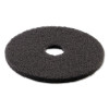 Boardwalk Stripping Floor Pads  16  Diameter  Black  5 Carton (PAD 4016 BLA)