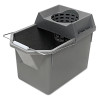 Rubbermaid Commercial Pail Strainer Combination  15qt  Steel Gray (RCP 6194 STL)