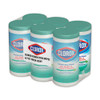 Clorox Disinfecting Wipes  Fresh Scent  7 x 8  White  75 Canister  6 Canisters Carton (CLO 01656)