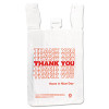 Inteplast Group HDPE T-Shirt Bags  14 microns  12  x 23   White  500 Carton (IBS THW2VAL)