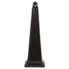 Rubbermaid Commercial GroundsKeeper Cigarette Waste Collector  Pyramid  1 gal  Plastic Steel  Black (RCP 2570-88 BLA)
