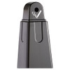 Rubbermaid Commercial GroundsKeeper Cigarette Waste Collector  Pyramid  1 gal  Plastic Steel  Black (RCP 2570-88 BLA)
